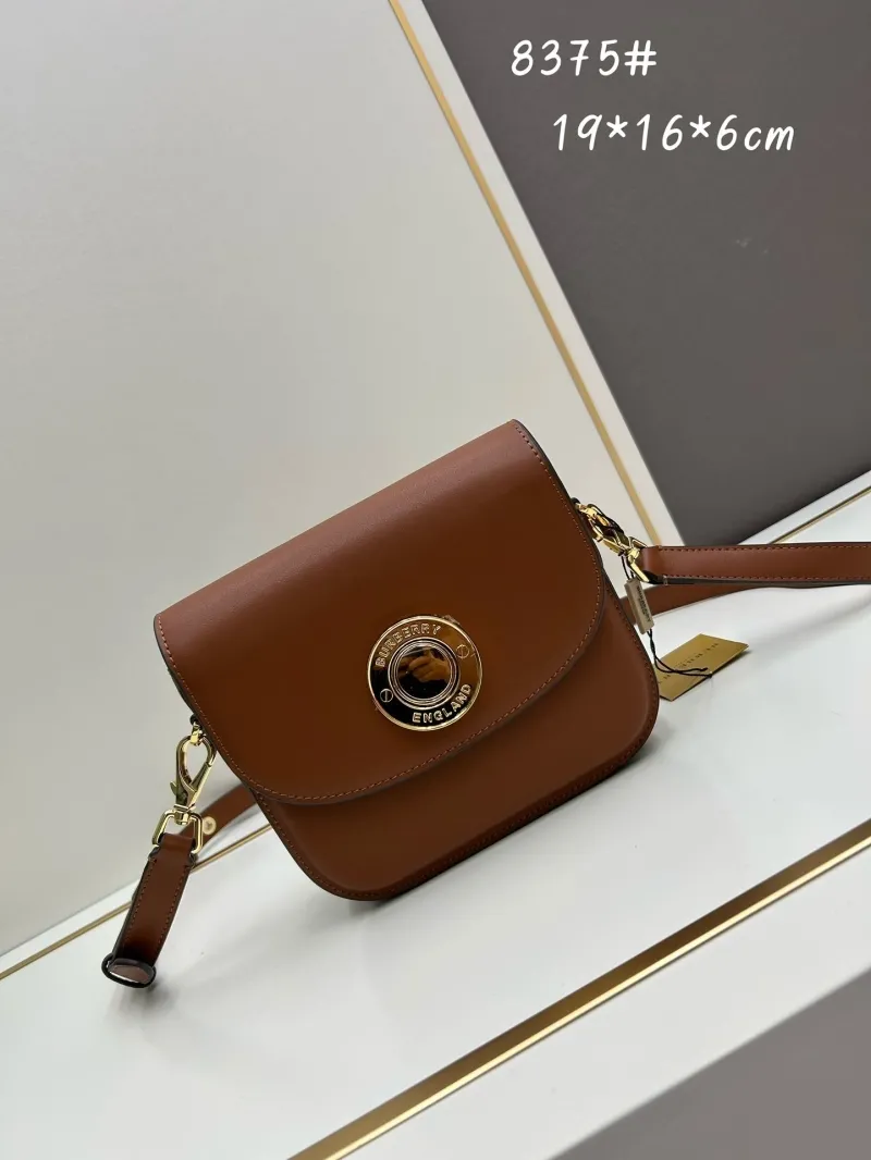 Burberry Brown Leather Crossbody Bag 8375