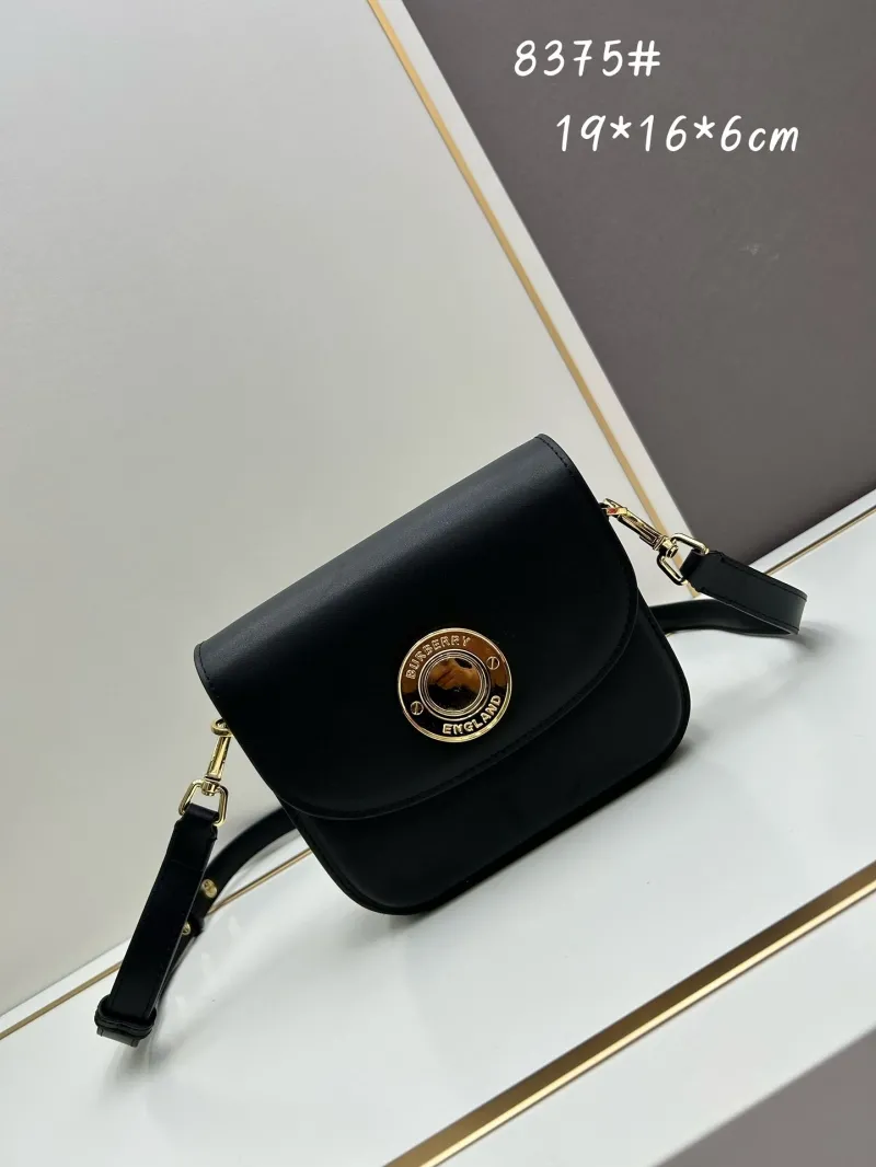 Burberry Black Crossbody Satchel Bag 8375