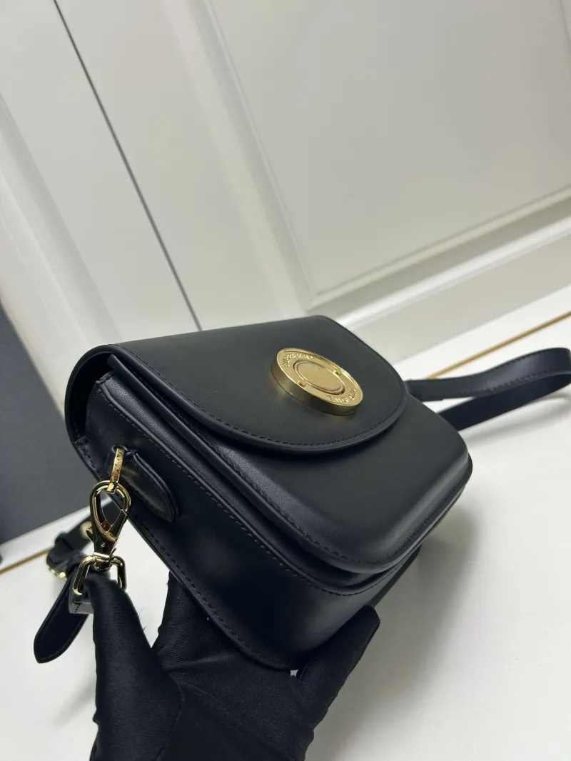 Alternative view of Burberry 8375 Black Crossbody Satchel Bag