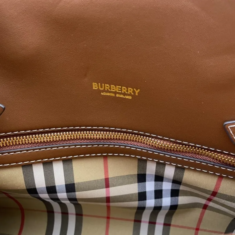 Burberry Black Leather Tote Bag 26cm 32cm 8347 8348 - Image 9