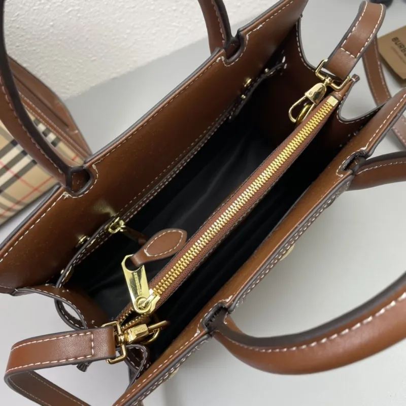 Burberry Vintage Check Tote Bag 8347 8348 - Image 8