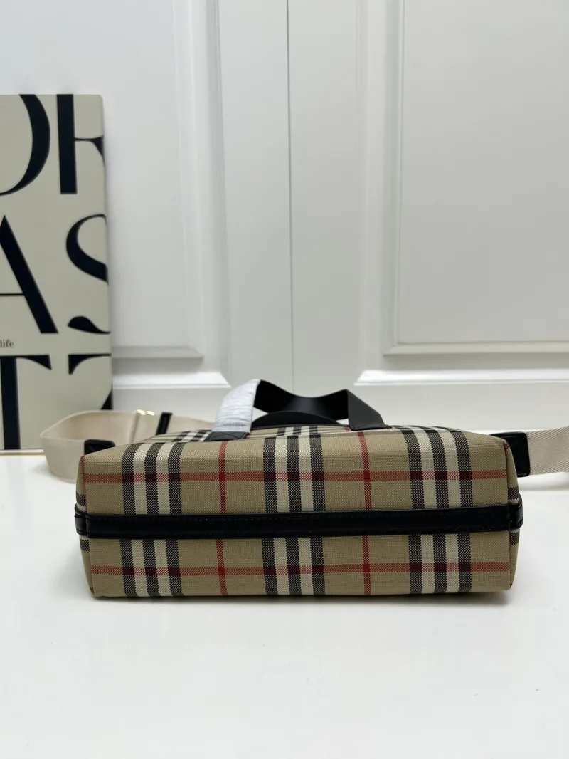 Burberry Classic Check Crossbody Tote Bag 8323 - Image 7