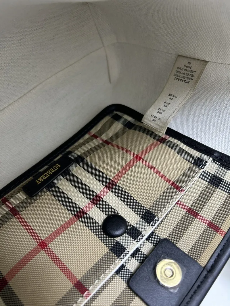 Burberry Classic Check Crossbody Tote Bag 8323 - Image 9