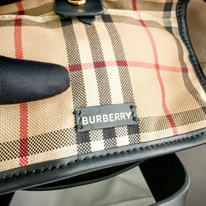 Burberry Vintage Check Mini Tote Bag - Image 8
