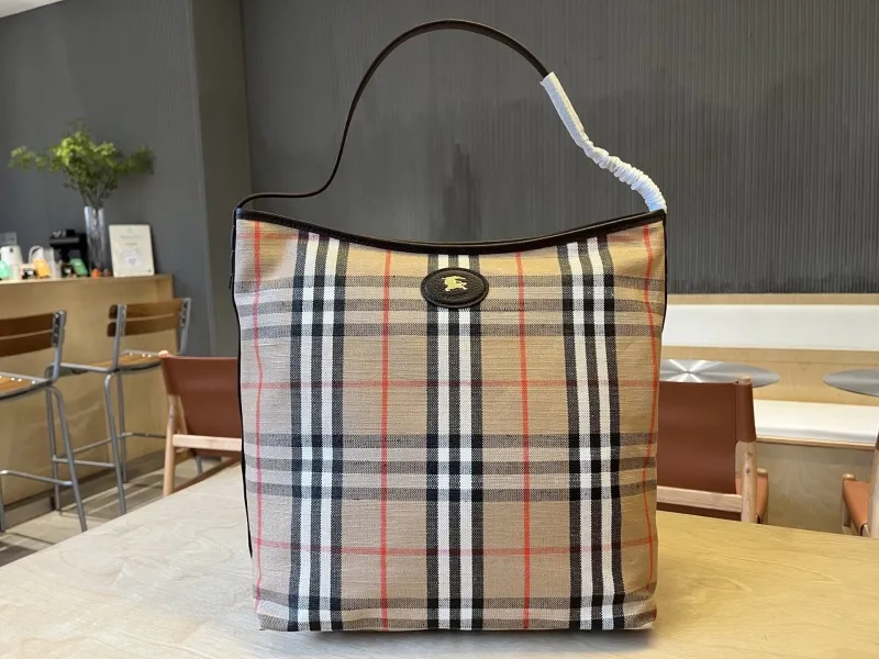 Burberry Classic Check Hobo Shoulder Bag