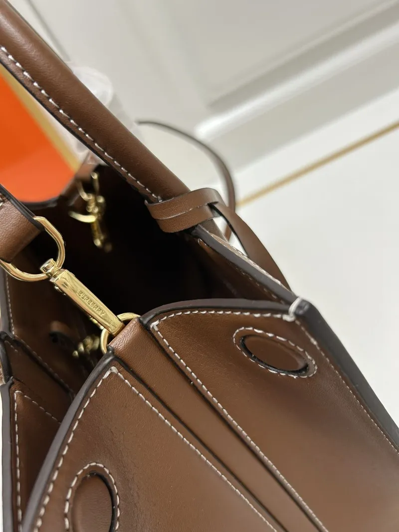 Burberry Beige Brown Tote Shoulder Bag 27cm - Image 6