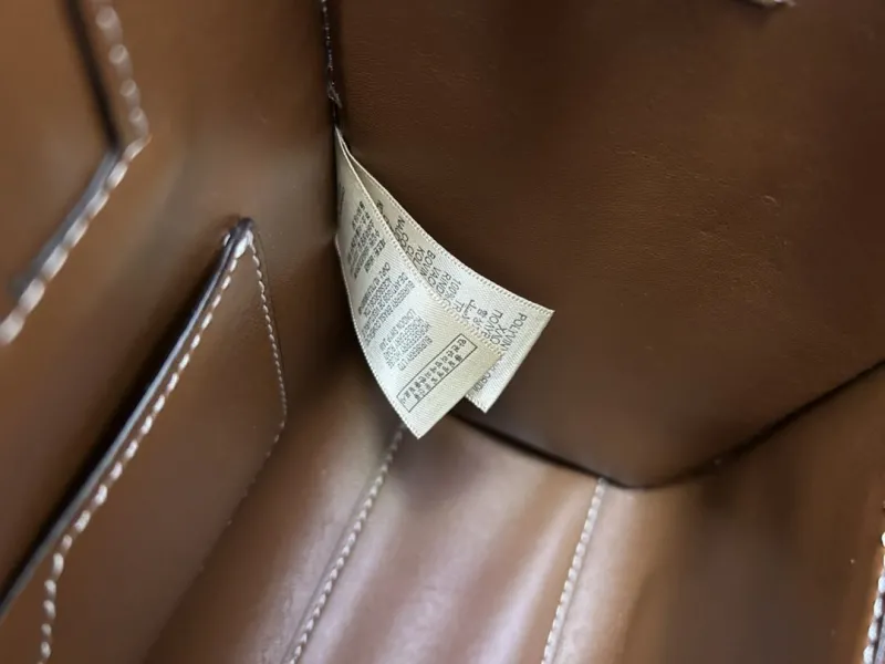 Burberry Beige Brown Tote Shoulder Bag 27cm - Image 9