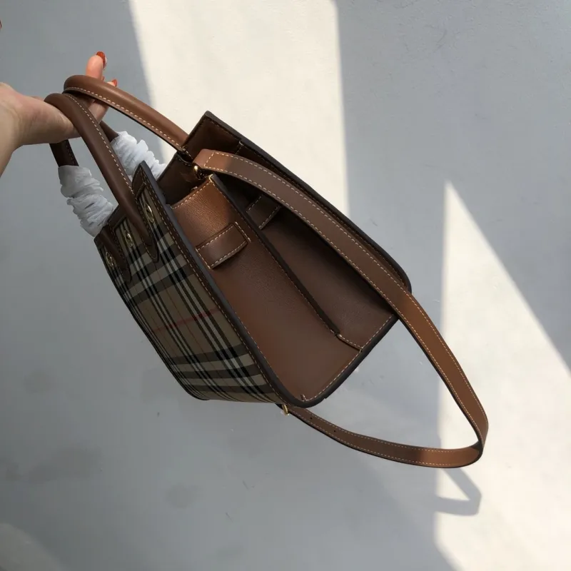 Alternative view of Burberry Vintage Check Tote Handbag