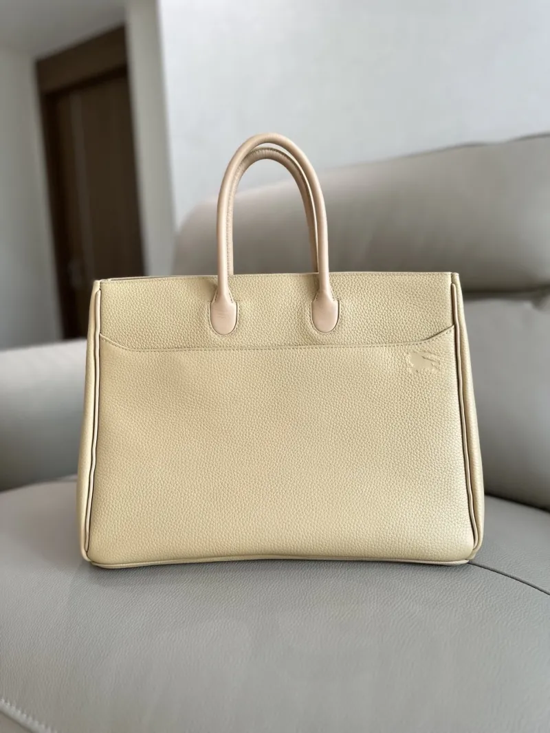 Alternative view of Burberry Beige Leather Tote Bag 56