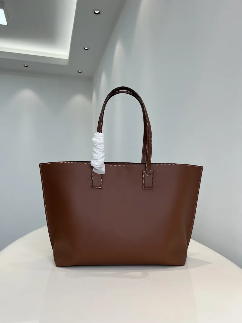 Burberry Brown Leather Tote Bag - Image 5