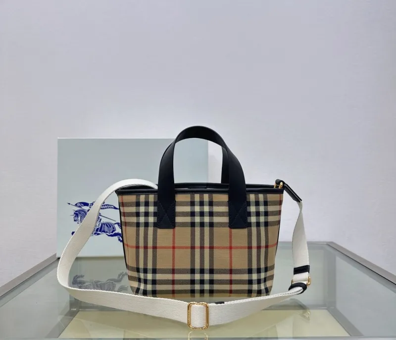 Burberry Vintage Check Crossbody Tote Bag