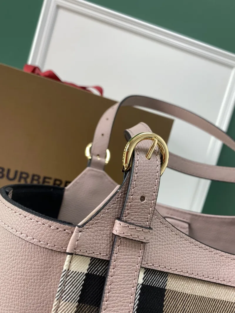 Burberry Pink Check Tote Bag - Image 3