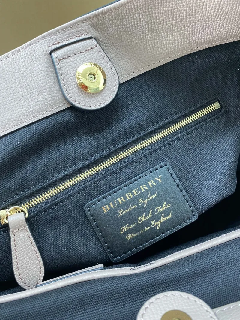 Burberry Pink Check Tote Bag - Image 7