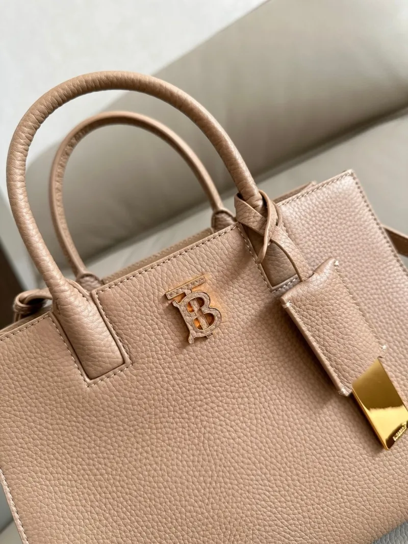 Burberry Beige Leather Tote Bag 75 - Image 5