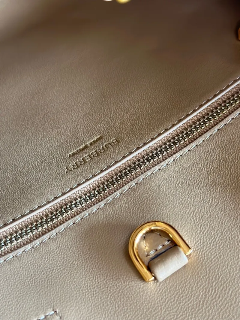 Burberry Beige Leather Tote Bag 75 - Image 8