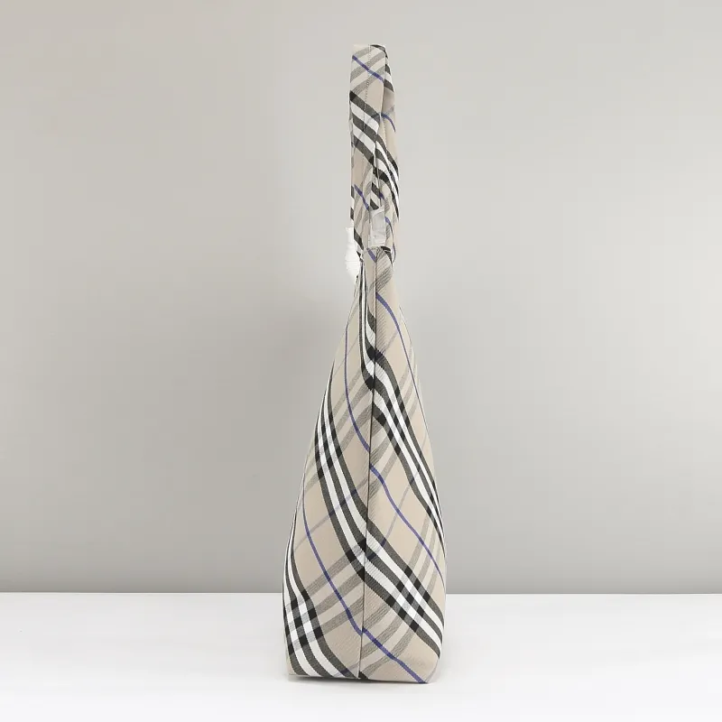 Burberry Beige Check Tote Bag 84 - Image 6