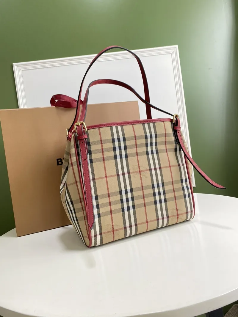 Alternative view of Burberry Beige Red Check Shoulder Bag 90