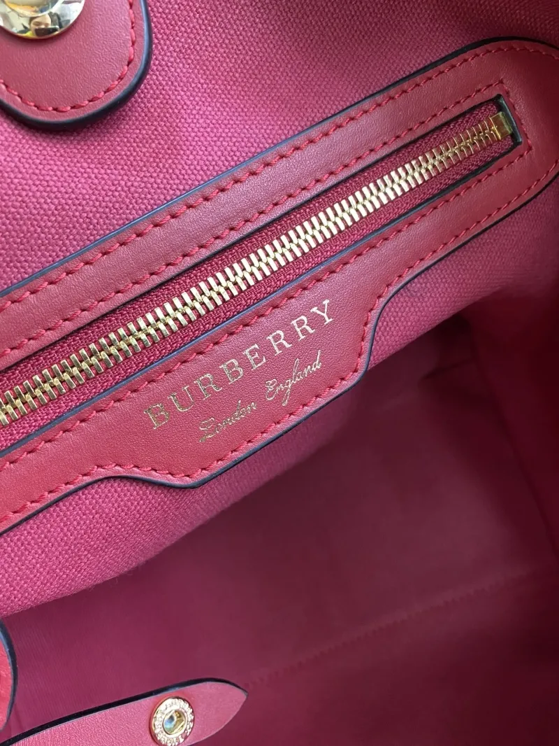 Burberry Beige Red Check Shoulder Bag 90 - Image 8