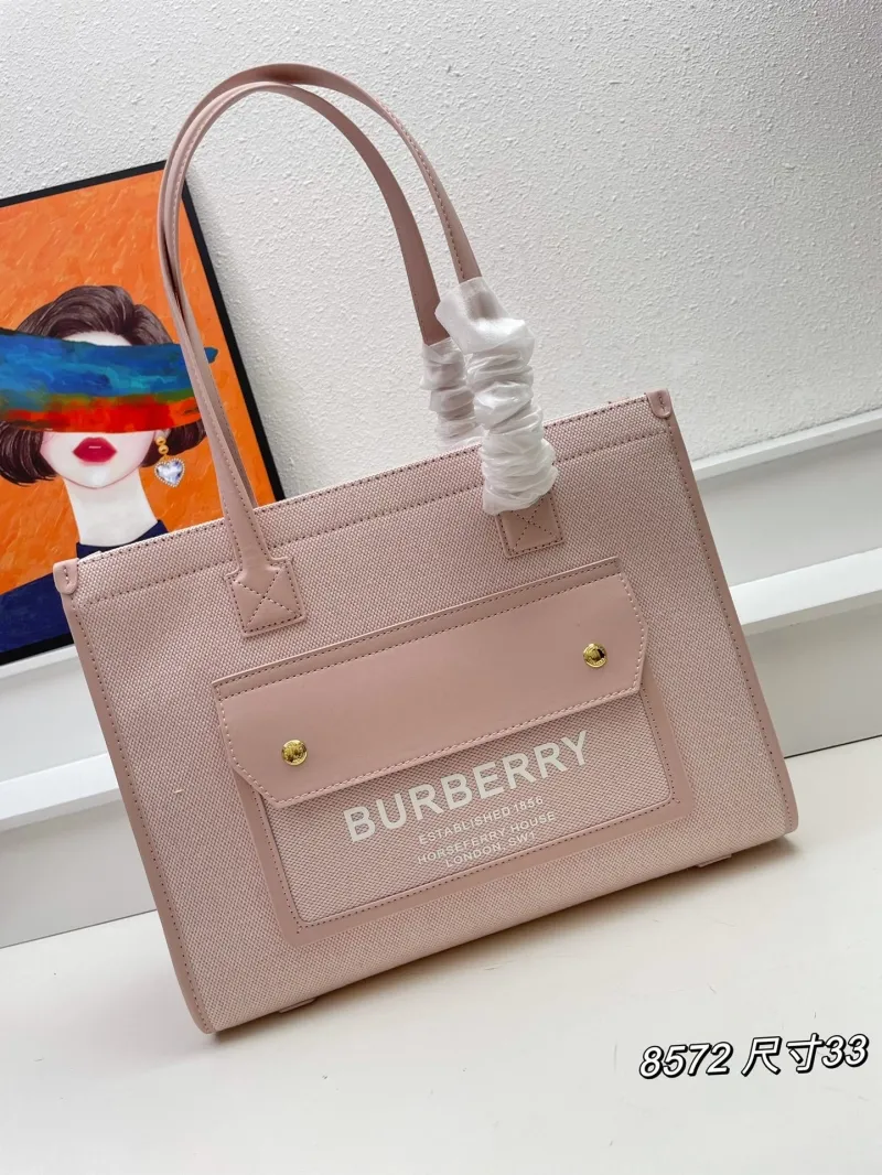 Burberry Light Pink Tote Bag 8572 Size 33 - Image 3