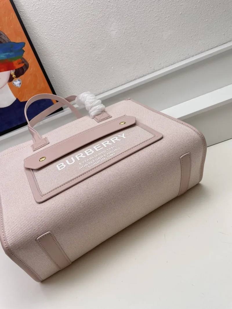 Burberry Light Pink Tote Bag 8572 Size 33 - Image 7