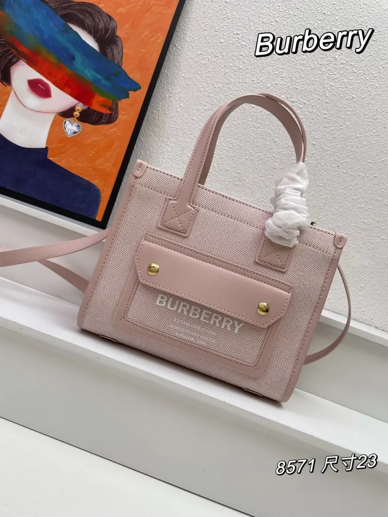 Burberry Pink Tote Bag 8571 Size 23