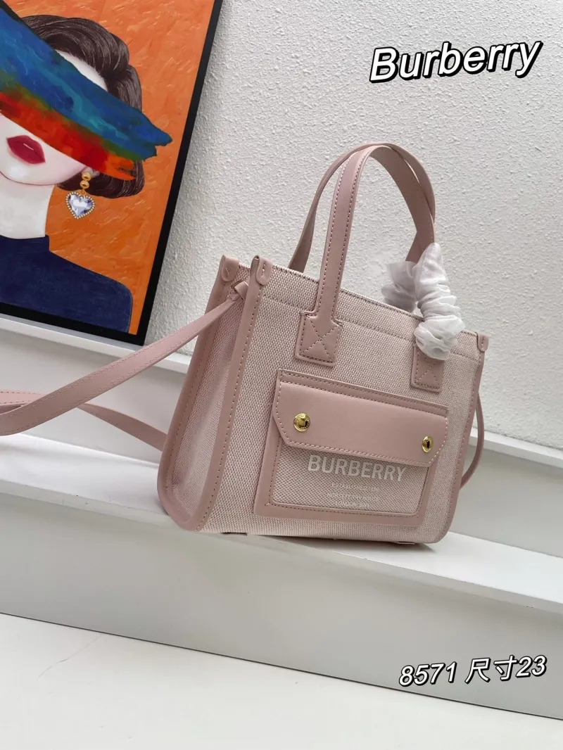 Alternative view of Burberry Pink Tote Bag 8571 Size 23