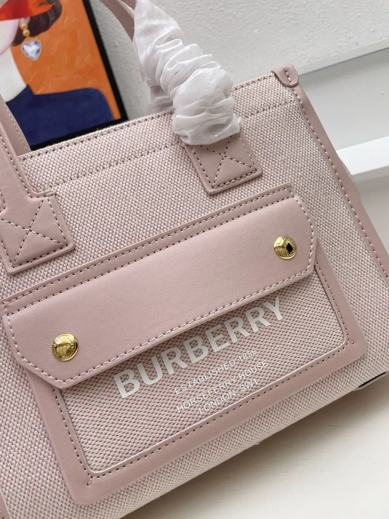 Burberry Pink Tote Bag 8571 Size 23 - Image 4
