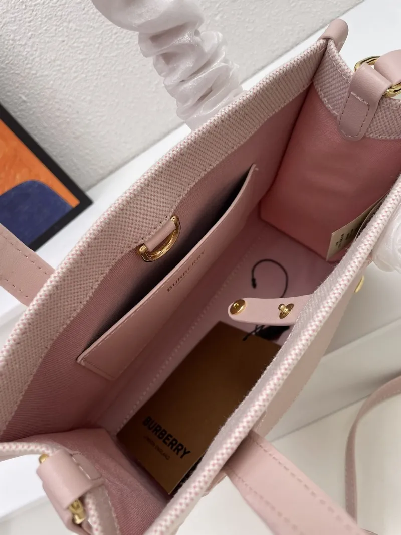 Burberry Pink Tote Bag 8571 Size 23 - Image 8