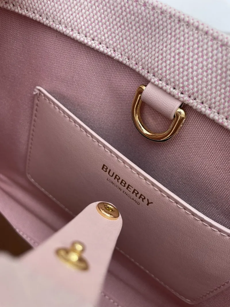 Burberry Pink Tote Bag 8571 Size 23 - Image 9
