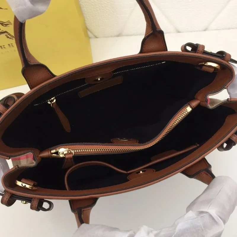 Burberry Brown Leather Handbag with Shoulder Strap - Image 7
