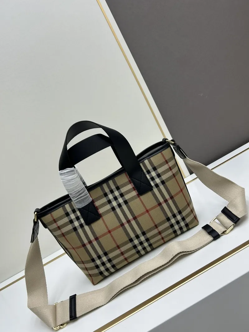 Burberry Vintage Check Crossbody Tote Bag 8323 - Image 3