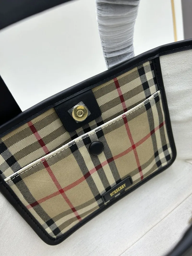 Burberry Vintage Check Crossbody Tote Bag 8323 - Image 8