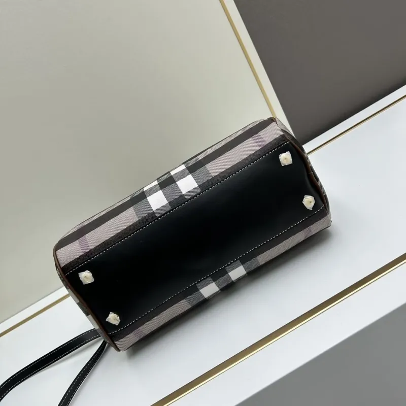 Burberry Brown Check Speedy Shoulder Handbag - Image 5