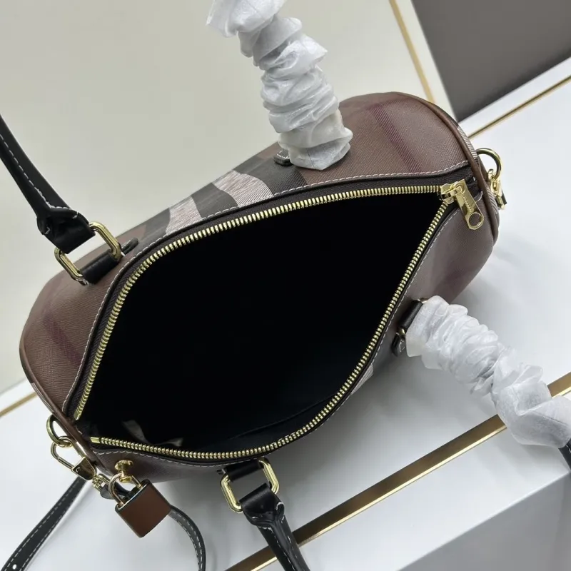 Burberry Brown Check Speedy Shoulder Handbag - Image 7