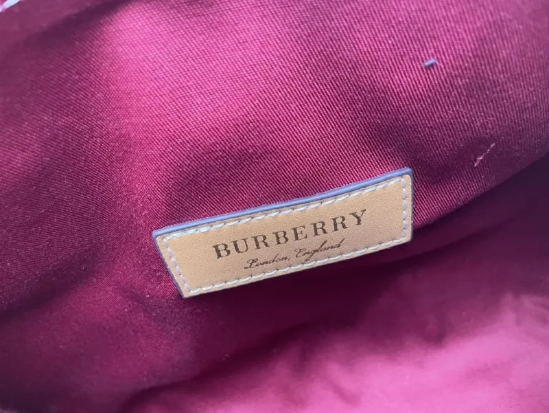 Burberry Beige Check Boston Handbag 8371 - Image 9