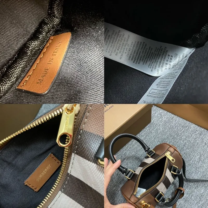 Burberry Mini Check Crossbody Handbag - Image 7