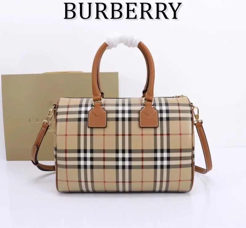 Burberry Classic Check Speedy Boston Bag - Image 4
