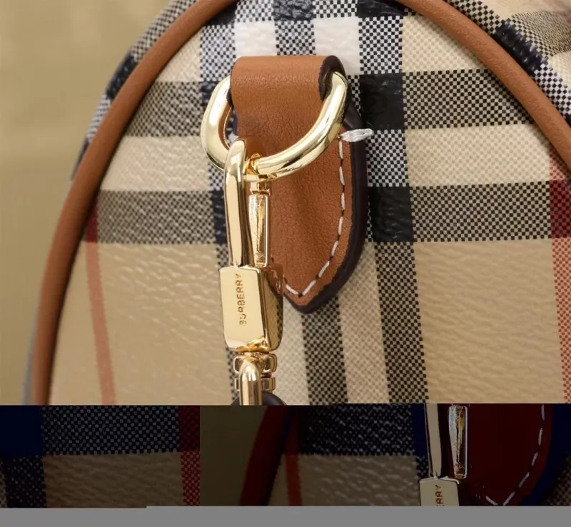 Burberry Classic Check Speedy Boston Bag - Image 7