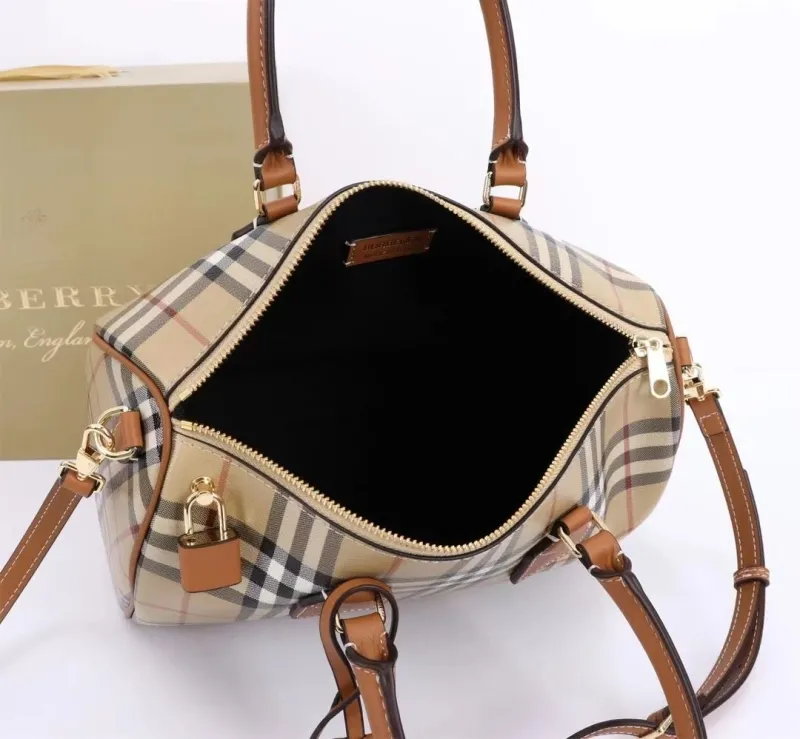 Burberry Classic Check Speedy Boston Bag - Image 9