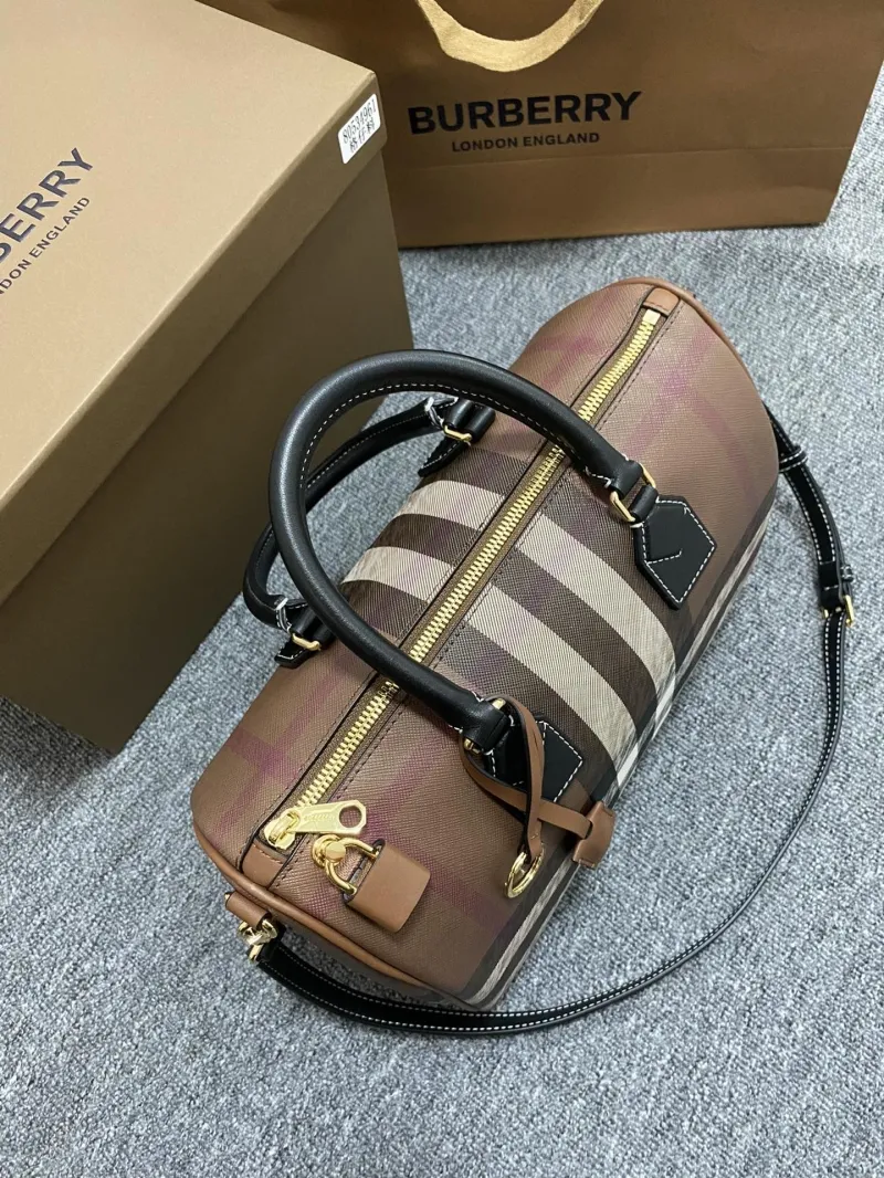 Burberry Signature Check Speedy 18 Handbag - Image 7