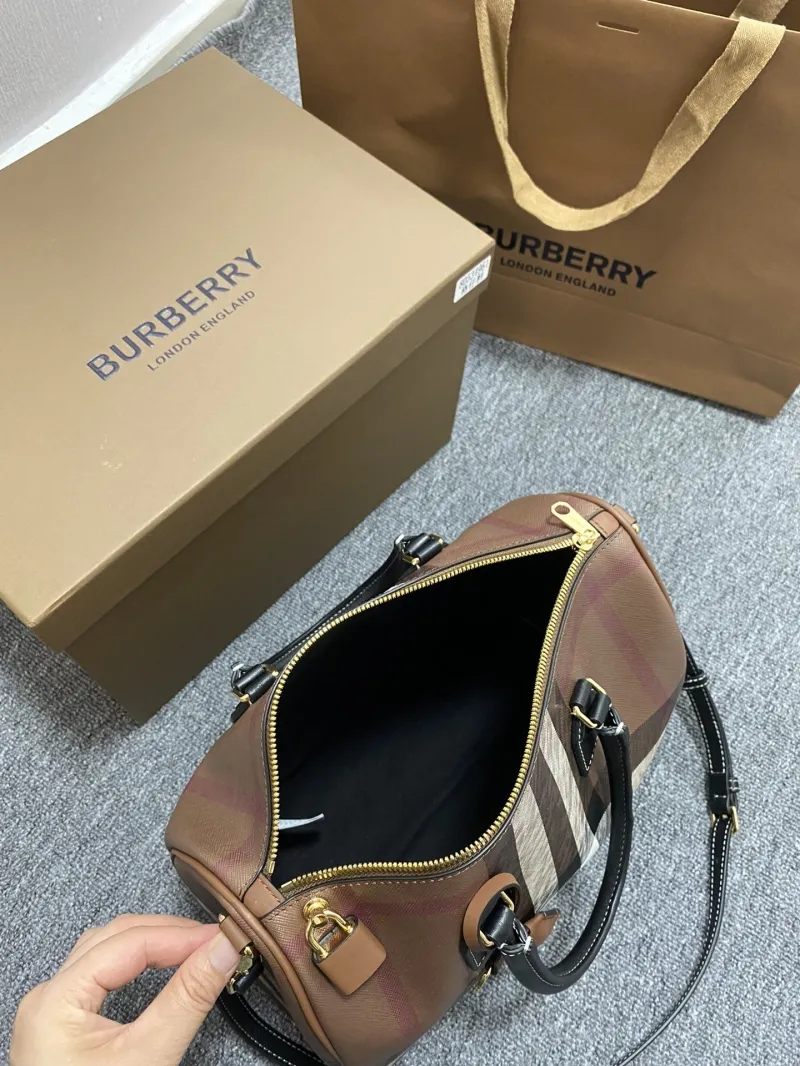 Burberry Signature Check Speedy 18 Handbag - Image 8