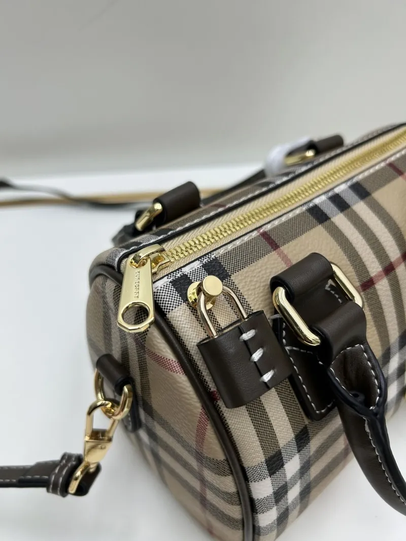 Burberry Speedy Classic Check Crossbody Bag - Image 6