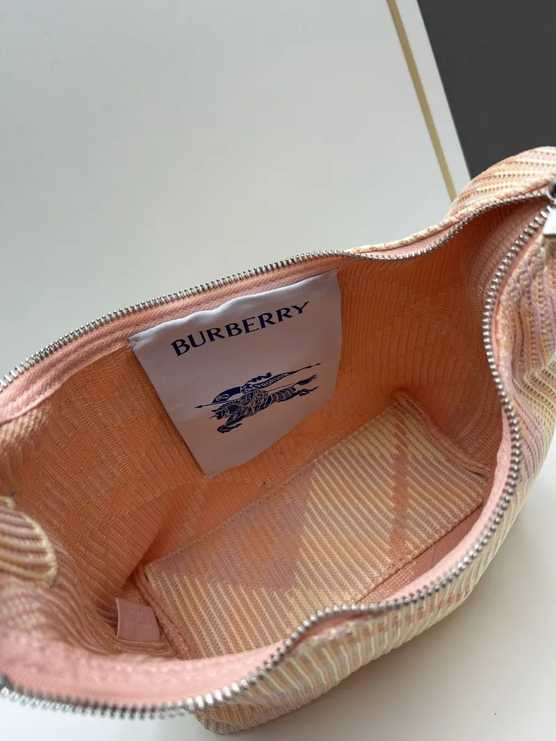 Burberry 8421 Pastel Pink Top Handle Bag - Image 6