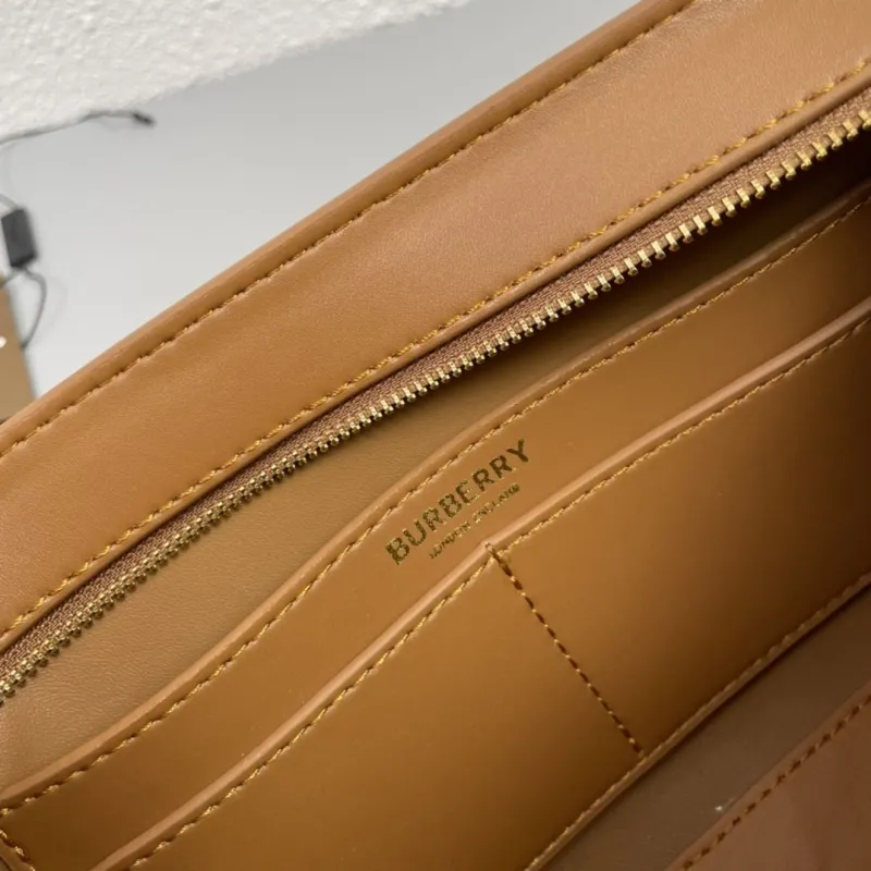 Burberry Brown Leather Shoulder Bag 8031 - Image 9