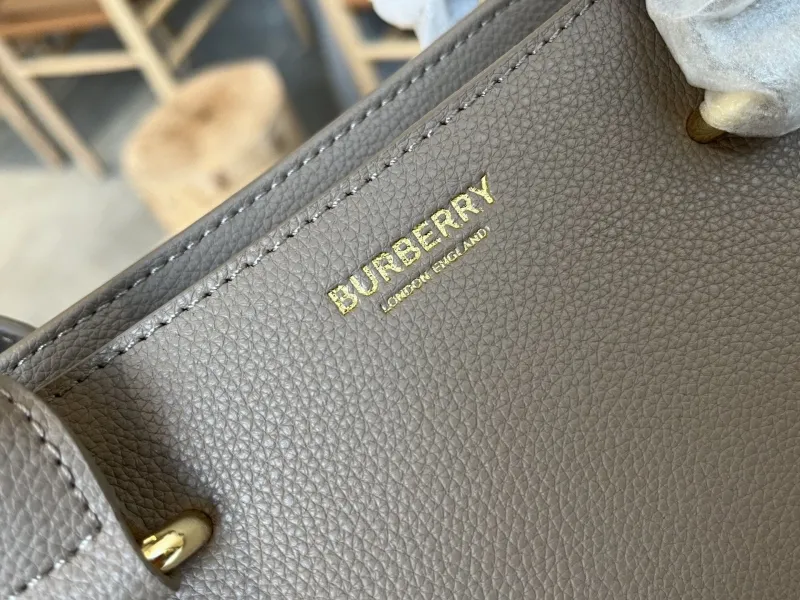 Burberry Gray Top Handle Crossbody Bag - Image 5