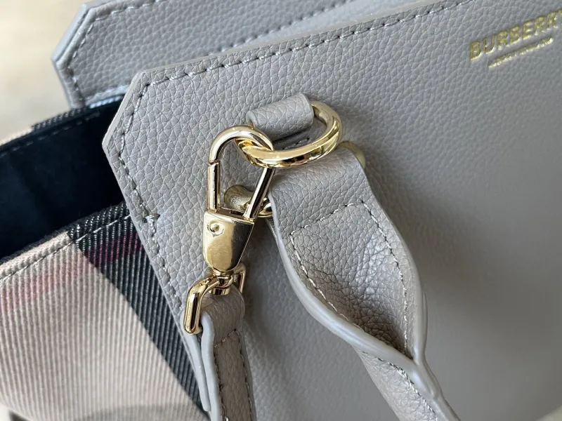 Burberry Gray Top Handle Crossbody Bag - Image 6