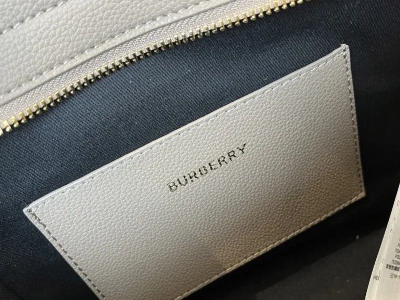 Burberry Gray Top Handle Crossbody Bag - Image 9