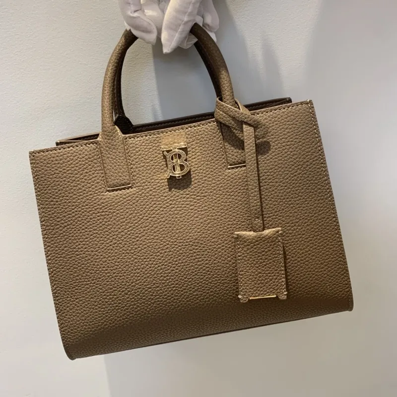 Burberry Taupe Top Handle Tote Bag 28