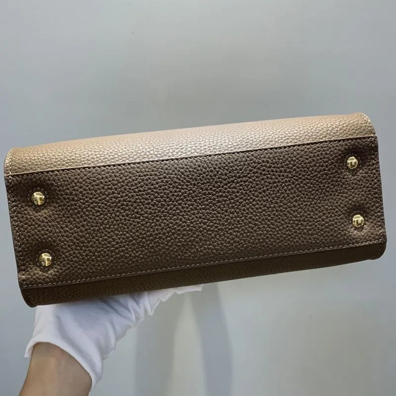Burberry Taupe Top Handle Tote Bag 28 - Image 8
