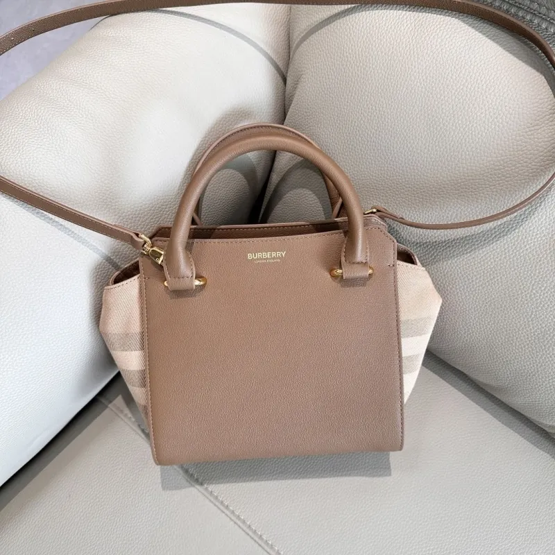 Burberry Brown Top Handle Crossbody Bag